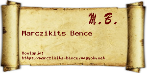 Marczikits Bence névjegykártya